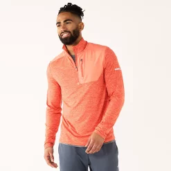 Men's Tek Gear® Mixed Media Pullover -Outdoor Clothing Sales 6119976 Cranberry Coral