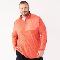 Big & Tall Tek Gear® Mixed Media Pullover 7 Big & Tall Tek Gear® Mixed Media Pullover -Outdoor Clothing Sales 6120272 Cranberry Coral