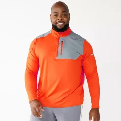 Big & Tall Tek Gear® Mixed Media Pullover 8 Big & Tall Tek Gear® Mixed Media Pullover -Outdoor Clothing Sales 6120272 Orange Lava