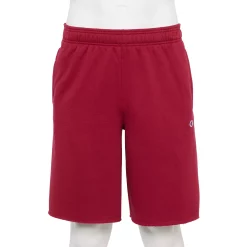 Men's Champion® 10-Inch Powerblend Fleece Shorts -Outdoor Clothing Sales 6171386 Cranberry Tart