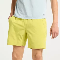 Men's FLX 7" Accelerate Lined Shorts -Outdoor Clothing Sales 6171613 Sunlit Green