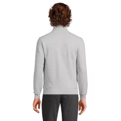 Men's Lands' End Serious Sweats Mockneck Full-Zip Jacket -Outdoor Clothing Sales 6174665 ALT