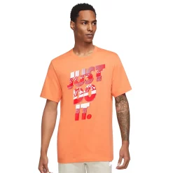 Men's Nike Just Do It. Tee -Outdoor Clothing Sales 6224688 Orange Trance